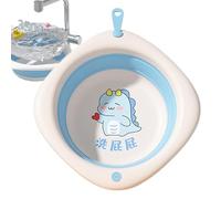 Boîtes de rangement ouvertes pour la maison, robuste baignoire pliable, design avec lanière de baignoire, baignoire de lavage quotidien du visage, lavabo pour les mains, baignoire de lavage des p ches