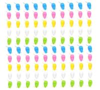 Boîtes de rangement pour dents de lait, lot 100. Adorables boîtes en forme souris pour ranger les premières dents bébé, couleurs assorties (2 sachets).