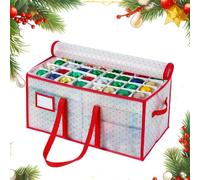 Boîtes De Rangement Pour Ornements De Noël | Bac De Décoration Saisonnière À 8 Niveaux Et 128 Compartiments,Boîte Porte-Boules de Noël,Pour Maison Salon Chambre Garage Placard Dortoir Armoire