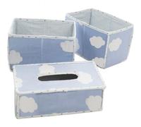 Boîtes de rangement - Roba - Kleine Wolke bleu - 3 pièces - Dimensions 23x13x8 cm - Poids 0,45 kg