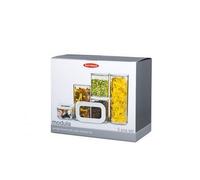 Rosti Mepal - Boîtes de conservation Modula - Set de 5 - Blanc