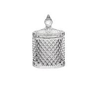 Boîtes de salle de bain, organisateur de boules de coton en verre transparent et de cotons-tiges, pots de rangement avec couvercle, ensemble de rangement QTip, bocaux d'apothicaire, organisateur pour