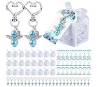 Boîtes D'emballage De Bonbons Événements | 24pcs Set Craft Stiolings-Stylish Wrap Boxes Avec Ruban Décoratif Et Ornement Pour Pearl Love Pour Les Invités De Mariage, Fêtes, Célébrations Et Cadeaux De