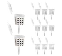 Boîtes d'engrais - Panier d'engrais - 10 boîtes d'engrais avec couvercle - Fournitures de jardin pour fleurs, plantes succulentes, plantes en pot, cour, pelouse, jardin, terrasse et balcon