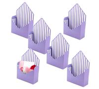 Boîtes d'enveloppes de Saint-Valentin - 6 pièces pleines et de sens rituel, enveloppes pliantes, boîte cadeau de grande capacité, décoration de vacances pour anniversaire, festival, bouquet, n