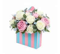 Boîtes d'enveloppes de Saint-Valentin, boîte à fleurs pour la Saint-Valentin, papier d'emballage floral, boîte à fleurs décorative avec lettres d'amour pour demande en mariage, fête d'anniversaire