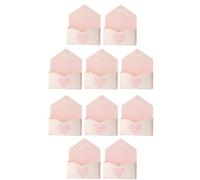 Boîtes d'enveloppes - Design romantique en forme de cœur - Coffret cadeau de Saint-Valentin, 10 pièces, boîte à motif cœur, emballage de fête | Boîtes d'enveloppes à motif cœur pour occasions