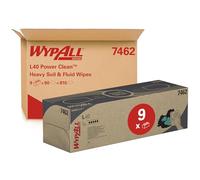 Boîtes d'essuyeurs WypAll L40 Power Clean 7462-9 boîtes d'essuyeurs x 90 essuyeurs de nettoyage blancs