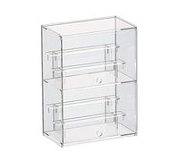 Boîtes d'exposition en acrylique transparent, Vitrine de rangement en acrylique avec marches amovibles, transparente, plusieurs tailles, organiseur de comptoir(Clear,30x17.5x40.5CM)