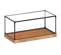 Boîtes d'exposition en acrylique transparent, Vitrine en acrylique, métal et bois transparent, plusieurs tailles, for objets de collection, maison, mariage, rangement(40x15x40cm)