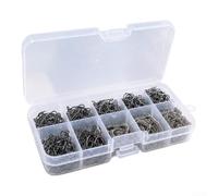 Boîtes d'Hameçons à Ressort 730pcs Acier Boîtes d'Hameçons à | Mécanisme à ressort, fixation appât pour facile, maintien sécurisé, lancer pour précis, acier robuste