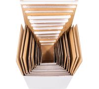 Boîtes En Carton Boîte Cadeau Imbriquée 12 Tailles Différentes Carré Boîte En Carton Blanc Pour L'anniversaire D'halloween Boîte De Farce Carrée Cadeaux Amusants (5-16 Cm)