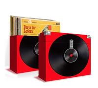 Boîtes en carton pour le rangement de vos vinyles - Big Ben VINYLCASE04 - Dimensions 35 x 33 x 19 cm - Lot de 2