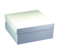 Lot de 10 boîtes à gâteaux en carton, 30x30x13 cm, avec couvercle