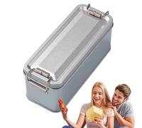 Boîtes en métal Co-okies, boîte de rangement pour gâteaux avec couvercle, boîtes de rangement en fer blanc, boîte rectangulaire en fer blanc, boîte de rangement Co-okies St-orage, boîte à collation