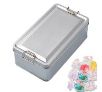 Boîtes en métal Co-okies, boîte de rangement pour gâteaux avec couvercle, boîtes de rangement en fer blanc, boîte rectangulaire en fer blanc, boîte de rangement Co-okies St-orage, boîte à collation