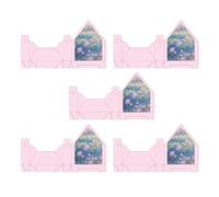 Boîtes Enveloppes Florales | 5 Pièces Enveloppe en Forme de Sac à Main pour Fleurs à Plier et à Ranger - Emballage Cadeau en Forme d'Enveloppe,Pour Fiançailles Mariage Saint-Valentin Anniversaire Fête