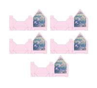 Boîtes Enveloppes Florales | 5 Pièces Sac Pour Fleurs Pliant En Forme De Sac À Main,Boîte Enveloppe Florale,pour Anniversaire Saint-Valentin Mariage Fiançailles