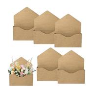 Boîtes Florales pour Arrangements - Sacs à Bouquet Pliables en Papier | 5 Pièces Boîtes Enveloppes à Bouquets de Fleuriste | pour Femmes, Filles, Amis, Anniversaire, Saint-Valentin, Fêtes et DIY