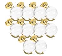 Boîtes Globe à Bonbons 10 Pièces pour Fêtes, Plastique Chic | Conteneurs Réutilisables pour Dragées et Petits Objets, Aspect Moderne Élégant, Lot Or de Dix Pièces