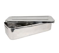 Boites inox avec couvercle pour instruments - 50 x 20 x 10 cm