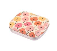 Boîtes métalliques avec couvercles Mini boîte métallique à charnière avec couvercle, récipient rectangulaire, petit de rangement, kit bonbons, pilules, organisateur for la maison(Color 3)