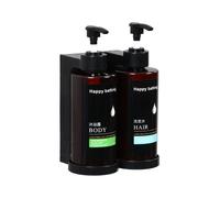 Boîtes Murales Pour Shampoing Et Gel Douche,Pour Hôtel,Sans Perforation,Pour Désinfectant Pour Les Mains,Manuel - Type Tan Double Head #D