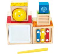 Boîtes musicales gigognes - Hape - 5 instruments en bois - Pour enfants dès 18 mois