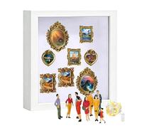 Boîtes Ombres de Présentation et Vitrines | Vitrine Pour Souvenirs Familiaux Espace d'Exposition | Cadre à Encadrement Profond | à Dédicacer pour Mariage Diplôme Retraite Voyage Anniversaire Fête Pend