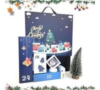 Boîtes pour calendrier de l'Avent de Noël, boîte de compte à rebours de Noël 24 jours - récipients vides pour fêtes - pour adultes, filles, anniversaire, fête, Halloween, célébration