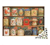 boîtes thé Vintage Format 1000 Pièces Adultes Cadeau Anniversaire Activity À La Maison Puzzle Difficile Qualité Premium Carton Résistant 38x26cm/1000pcs