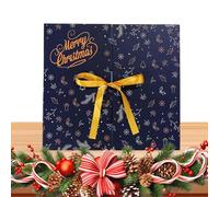 Boîtes vides de compte à rebours de Noël - Ensemble d'ornements saisonniers de 24 jours pour les vacances à faire soi-même, conteneurs en papier avec motif festif pour les fêtes d'hiver, hommes