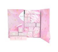 Boîtes vides pour calendrier pour compte à rebours - organisateur de papier pliable pour 24 jours, récipient pour calendrier de l'avènement festif | lot de boîtes vides pour activités de fête,