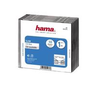 Hama CD Slim Jewel Case, pack 10 1 disques Transparent