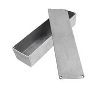 Boîtier 1032l pour Pédale Argenté en Aluminium de Guitare | Étui Stomp de Remplacement, Coque Pratique en Métal Moulé, Format Compact pour Accessoires Guitare