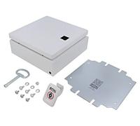 Boîtier 1546 000 : fixation murale X : 200 mm Y : 200 mm Z : 80 mm E-BOX KX...