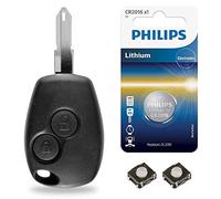 Boitier 2 Boutons Plip Coque pour Télécommande Clef Renault Master ►Modus ►Clio 3 ►Kangoo ►Twingo - Kit iRace Keys®