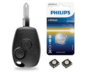 Boitier 2 Boutons Plip Coque pour Télécommande Clef Renault Master ►Modus ►Clio 3 ►Kangoo ►Twingo - Kit iRace Keys®