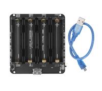 Boîtier 4 Emplacements pour Batteries Lithium 5V avec Protection Contre la Surcharge - Connexion à Broches, Installation Facile et Usage DIY Électronique
