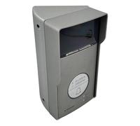 Boitier à Angle 37,5° Droite Gris Métalisé XONI Compatible avec videophone BTicino Linea 3000 & Anti-Pluie