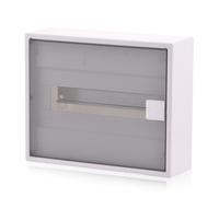 Boîtier à fusibles ALPHA apparent 1 rangée 12TE IP40 porte transparente