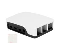 BoîTier Abs BoîTier Noir Blanc Convient Pour Raspberry Pi 4b Coque De Protection BoîTe Noir Blanc