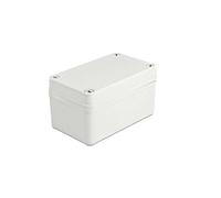 Boîtier ABS DeLOCK 60399 IP65 130 x 80 x 70 mm Gris, température d'opération -40 à 80°C pour circuits imprimés et composants