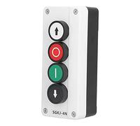 Boîtier ABS Industriel Station de Commutation Momentanée Bouton Poussoir de Commande D'arrêt Haut/bas pour Porte Roulante de Grue, IP32, pour Ascenseur de Camion à Rouleaux de