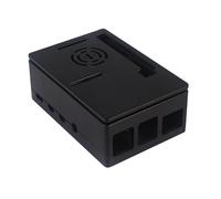 Boîtier ABS pour Raspberry Pi 4 modèle B avec ventilateur de refroidissement,boîte de fiérté en plastique noir pour Raspberry Pi 4B,écran tactile LCD 3.5 pouces - Type Option 1