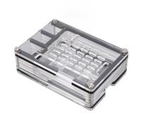 Boîtier acrylique pour ordinateur à carte unique, support de protection Transparent anti-poussière à 9 couches pour refroidisseur actif de micro-ordinateur Pi 5