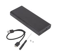 Boîtier Adaptateur de Boîtier MSATA vers USB3.0 Super Haute Vitesse Noir Excellent Adaptateur de Boîtier SSD de Dissipation Thermique pour Ordinateurs Portables
