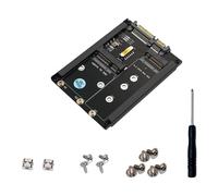 Boîtier adaptateur de disque dur B Key et MSATA pour convertisseur interfacé SATA3.0 Installation facile Adaptateur MSATA pleine hauteur