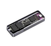 Boîtier adaptateur NVME en aluminium pour disque solide USB3.2Gen 2 10 Gbit/s vers boîtier NVME/SATA pour transfert de données à haute vitesse