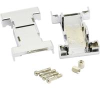 Boîtier adaptateur SUB-D 9, 9 pôles BKL Electronic plastique, métallisé 180 ° argent 1 pc(s)